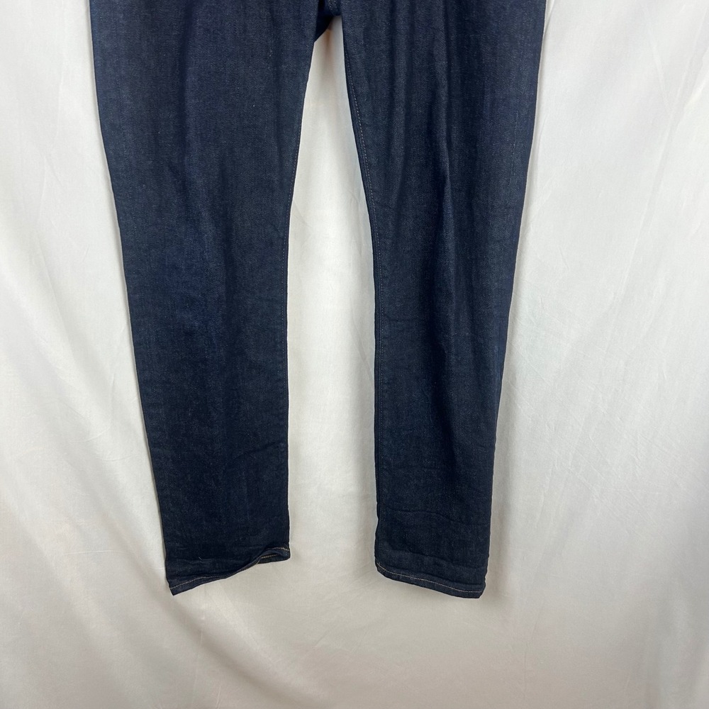 J.Crew 484 Slim Fit Jeans Dark Indigo Kurabo Japanese Denim Mens 35x32 - Picture 4 of 10